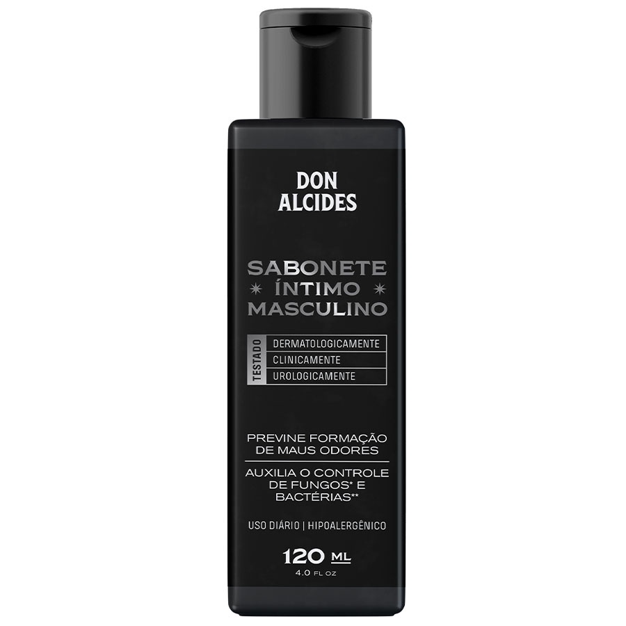 Sabonete Íntimo Masculino Previne Maus Odores, Fungos e Bactérias 120mL Don Alcides em Oferta na Shopee