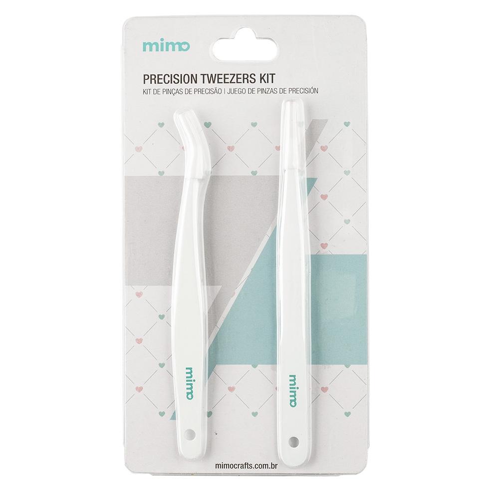 Kit com 2 pinças de precisão Mimo em Oferta na Shopee