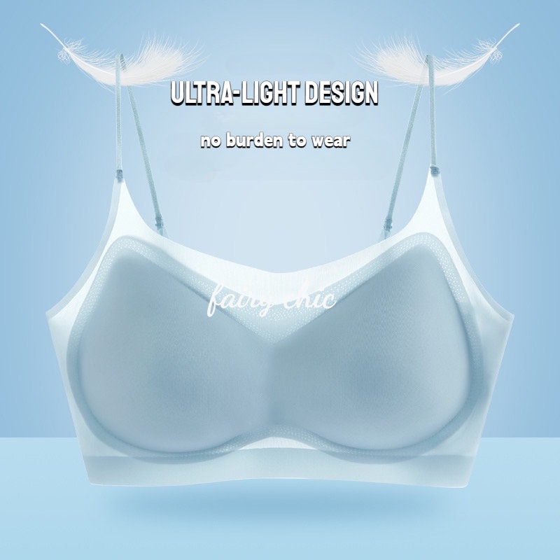 Soutien De Cola M-4XL Sem Costura Ultra-Fino De Uma Peça Estilo Vestimenta Feminina Respirável E Confortável Fio em Oferta na Shopee