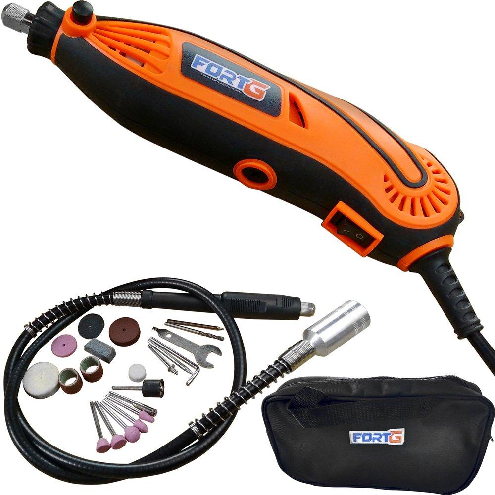 Jogo de Mini Retífica 180W  com 38 peças e Bolsa de Acondici em Oferta na Shopee