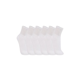 Kit 6 Meias Trifil Cano Médio Atoalhada Branca - 8720