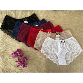 Kit 3 Calcinhas Lingerie De Microfibra Poliéster Sexy Com Renda Cl089 em Oferta na Shopee