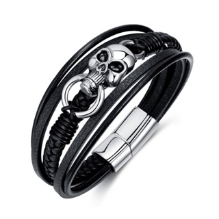 Z H Jóias Vintage Aço Inoxidável Para Homens Pulseira Punk Party Acessórios