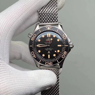 Relógio Mecânico Automático Masculino de Luxo 007 de Aço Inoxidável à prova d