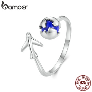 Bamoer 925 Silver Sterling Anel De Abertura Do Tour Global Jóias De Moda Ajustáveis Para Mulheres Presentes em Oferta na Shopee