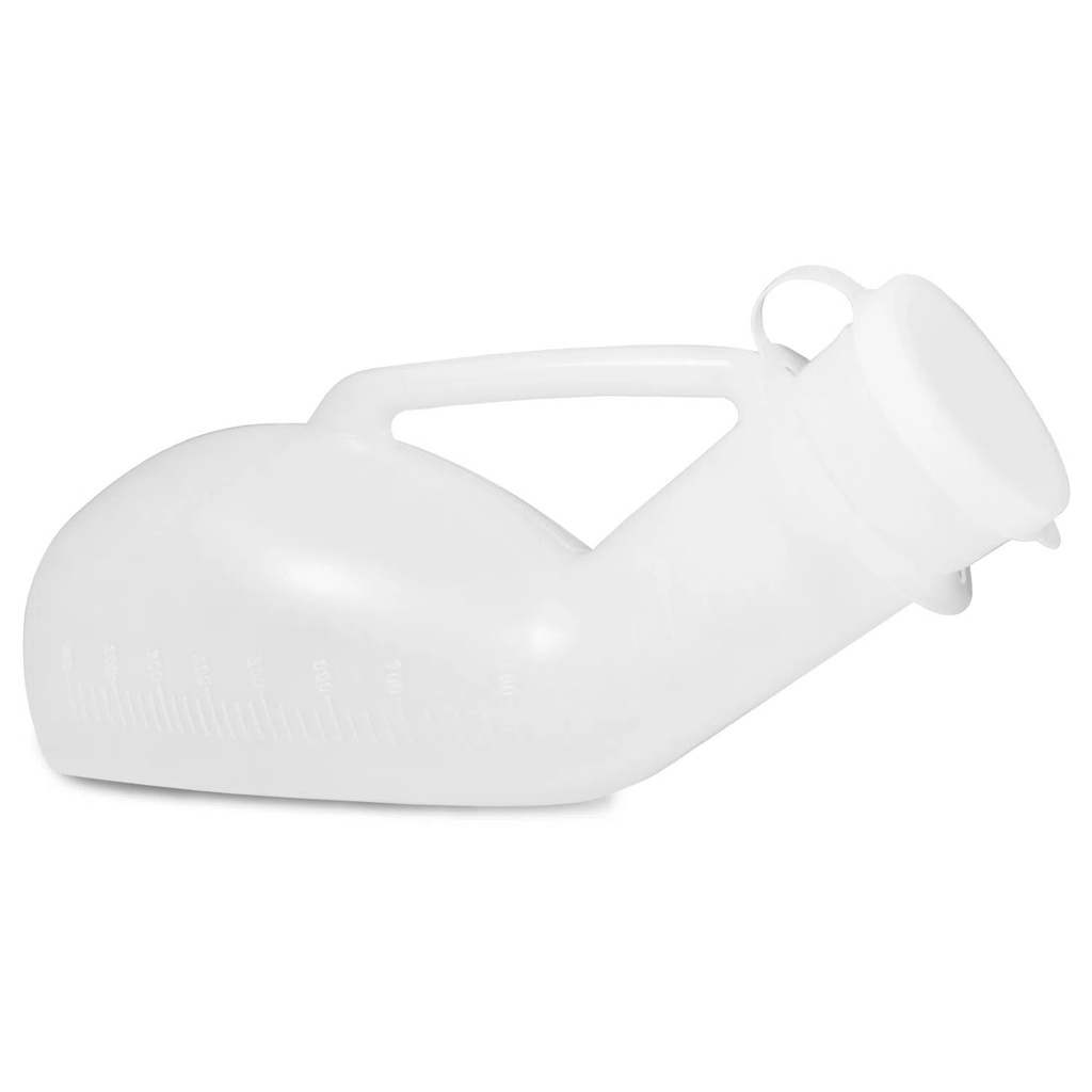 Papagaio Coletor Urina 1 Litro Masculino C/tampa Plastico