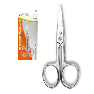 Tesoura Reta Para Corte de Unhas 3' 92mm - TUR-358 - NYBC em Oferta na Shopee