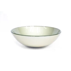 CUBA DE VIDRO REDONDA 31CM CHAMPANHE