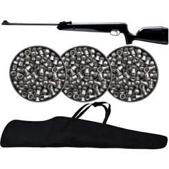 Carabina de Pressão Naja 5.5mm Pistão Nitro 60kg - Tag + 3 Chumbos + Capa