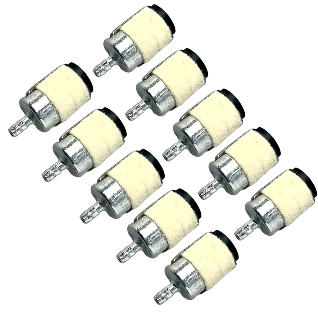 Kit 10 Filtro Combustível Feltro Metal Roçadeira Motosserra em Oferta na Shopee