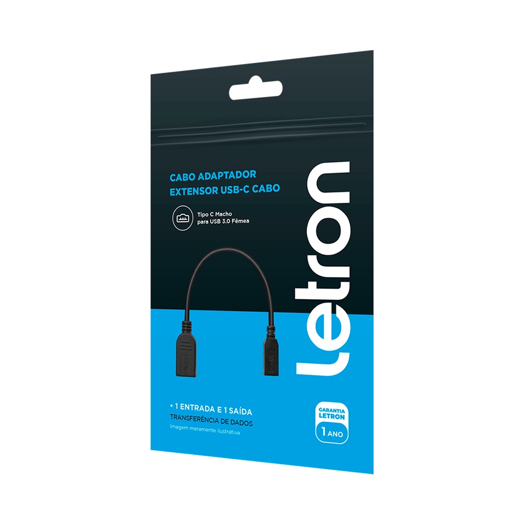Cabo Adaptador Extensor USB-C Cabo Letron - Expanda sua Conectividade