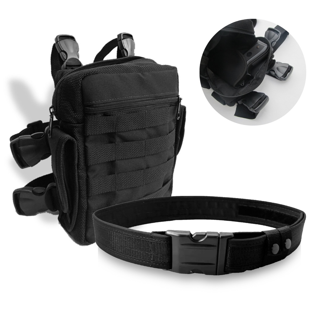 Bornal Modular com Coldre Velado + Cinto de Guarnição