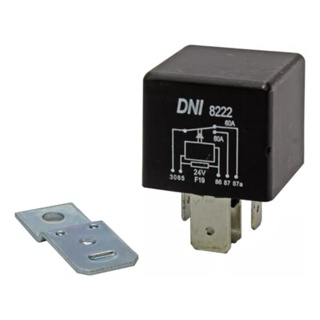 Relé Auxiliar Automotiva Universal Reversor 5 Terminais 40/10A – 24V Com Suporte Corrente DNI0240 em Oferta na Shopee