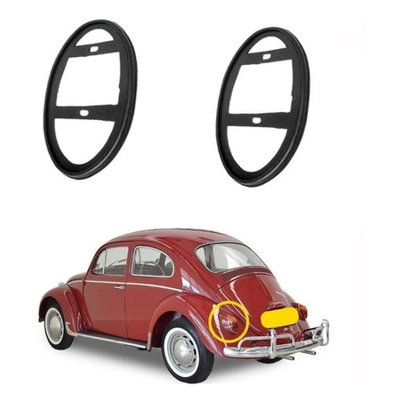 Par Guarnicao Borracha Lanterna Traseira Fusca 1200 1300 em Oferta na Shopee