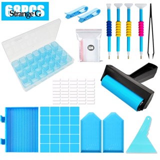 Kits De Acessórios E Ferramentas Para Pintura Com Diamante , Organizador De Bandejas De Rolo De Rosca Dicas Caneta De Metal , Classificador Rhinestone