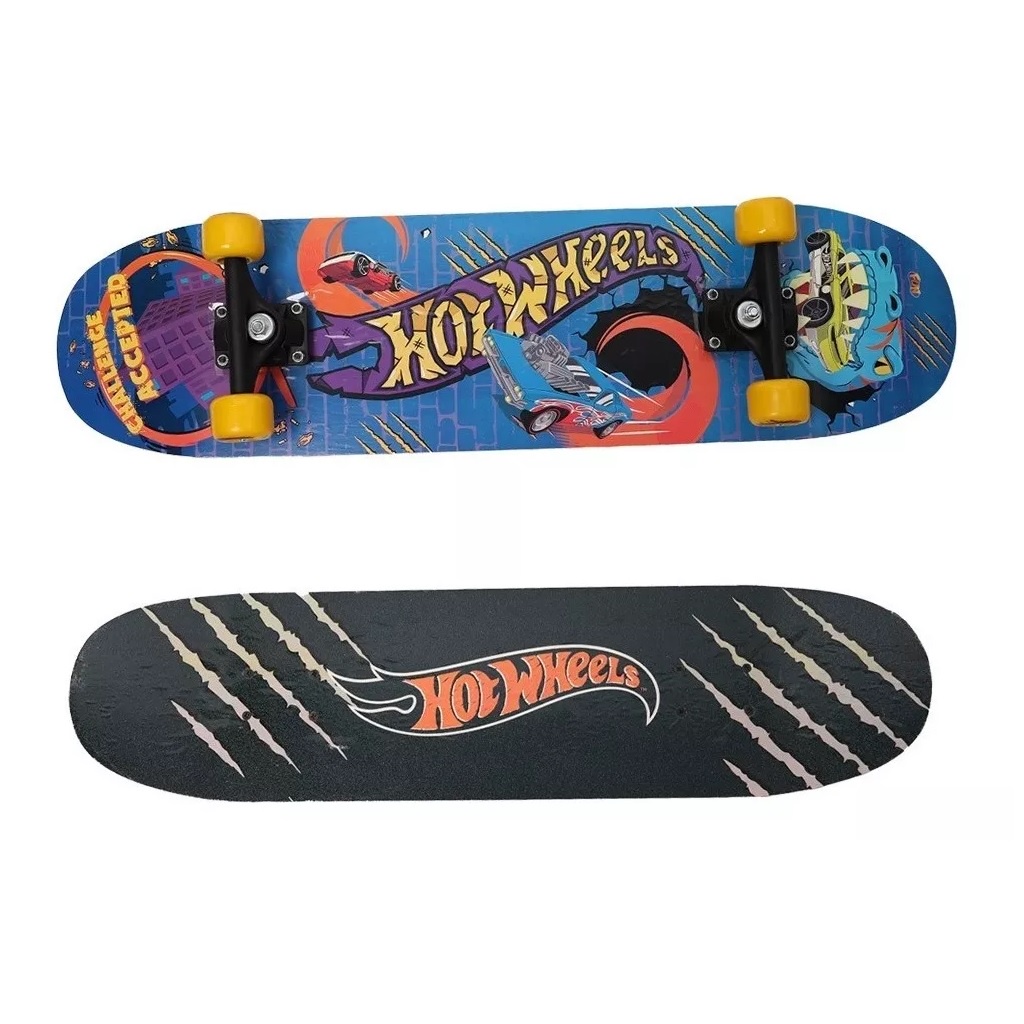 Skate Infantil Hot Wheels Com Capa Protetora F00906 - Fun em Oferta na Shopee