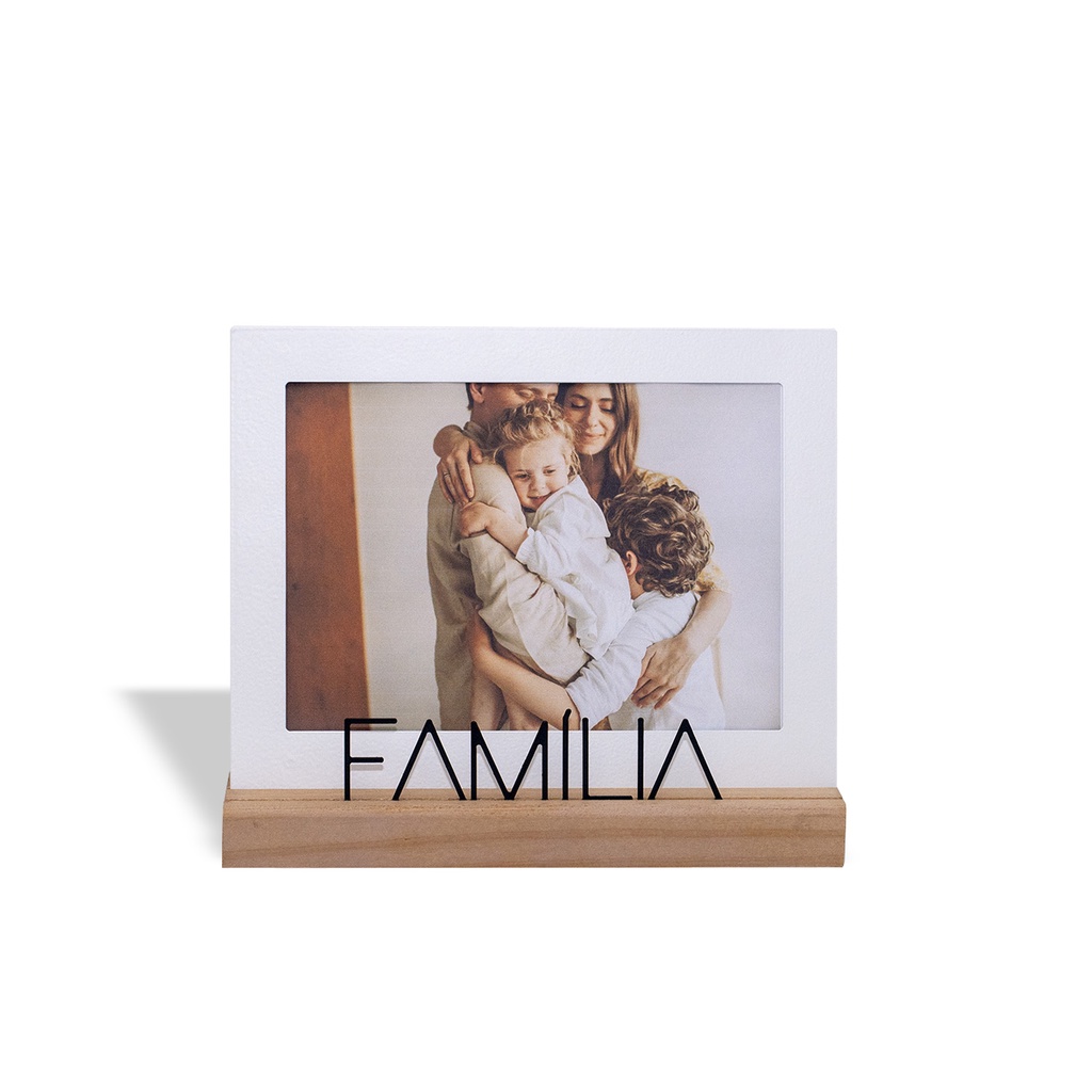 Porta Retrato Família Fotos Tamanho 15x21m Foto Vertical Horizontal branco Fotografia Geguton