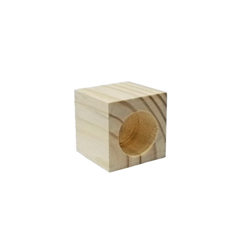Mini Cubo Alfafeiro em Madeira Porta Feno Alfafa para Roedores