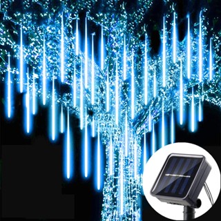 Luz Solar Led De Chuveiro De Meteoros De Natal Fada À Prova D