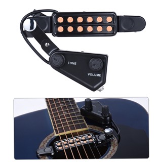 Captador De Furo Som De Violão Acústico Magnetic Transdutor Com Controle De Volume Tom E Cabo De Áudio [feelbr]