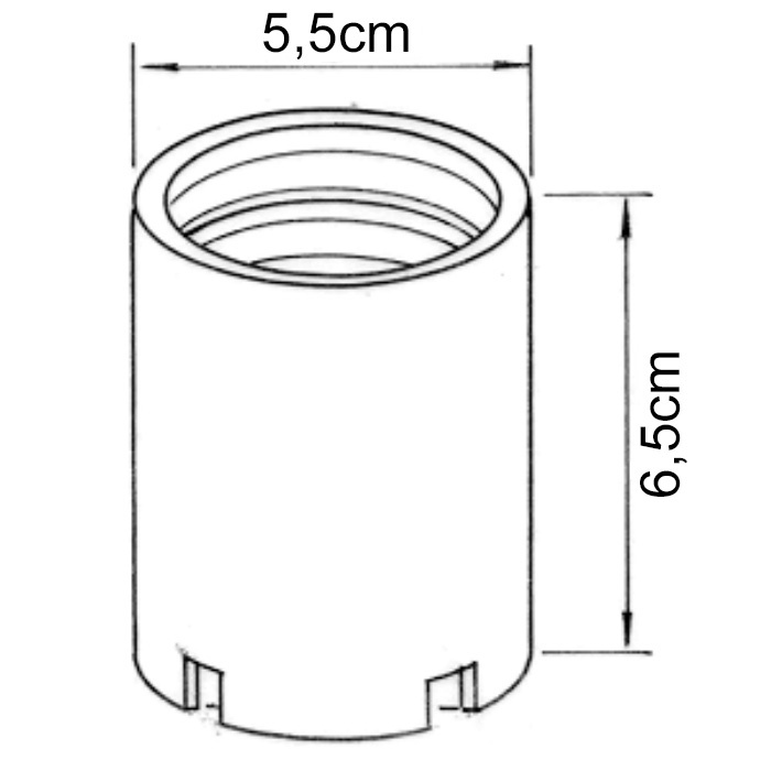 RECEPTACULO BOCAL SOQUETE E40 PORCELANA PARA LAMPADA