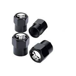 Tampas Da Haste Válvula Dos Pneus Roda Do Carro Metal Crânio De 4 Pces Para Acessórios Decoração De Toyota Honda , Corol