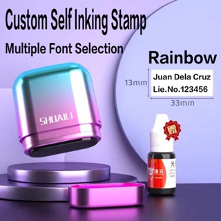 Carimbo feito sob encomenda do auto do professor do escritório mini nome personalizado para a assinatura do scrapbooking Carimbo fotossensível retangular profissional de, selo pessoal, carimbo personalizado do casamento em Oferta na Shopee