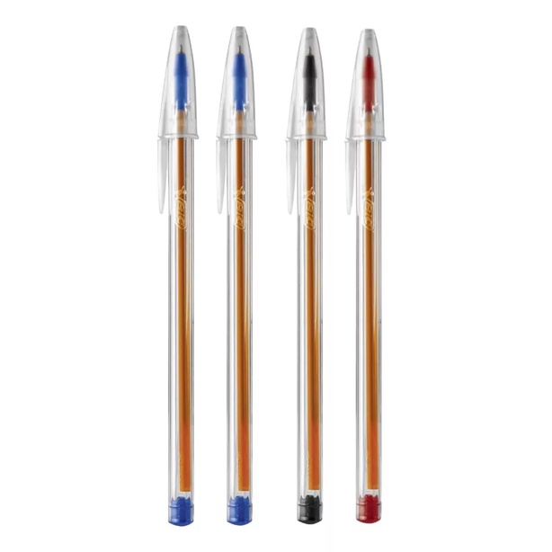 Kit 4 Canetas Esferográfica Ponta Fina 0.8mm em Oferta na Shopee