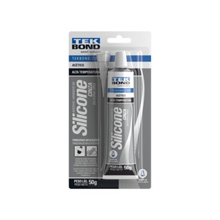 Silicone Alta Temperatura 50GR Tekbond Cinza