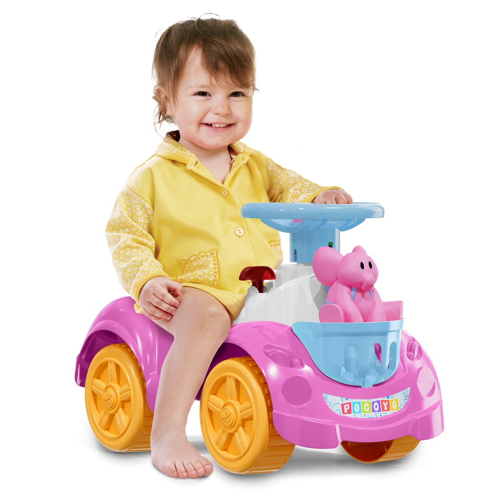 Totoca Carrinho Andador Infantil Totokinha Menina com Boneca Elly Rosa