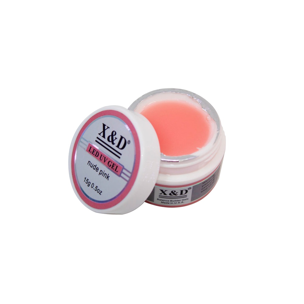 Gel para Unhas LED UV Nude Pink 15g X&D em Oferta na Shopee