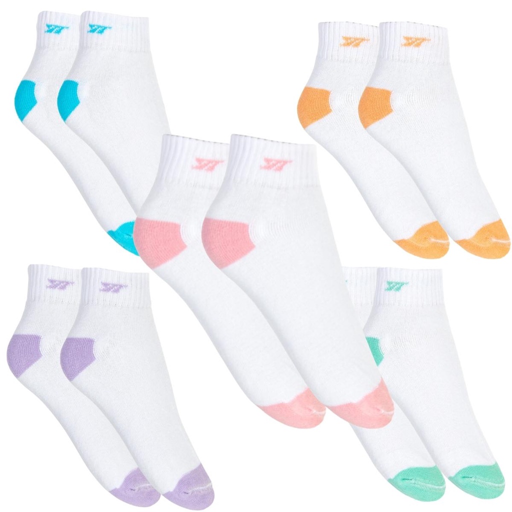 Kit de Meia Feminina 5 un. Premium Algodão | Totter 8088 em Oferta na Shopee