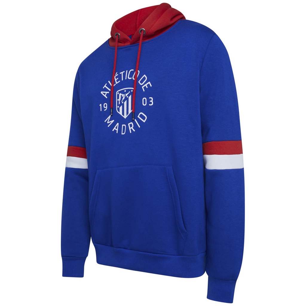 Blusa Moletom Atlético De Madrid Azul Masculino Oficial