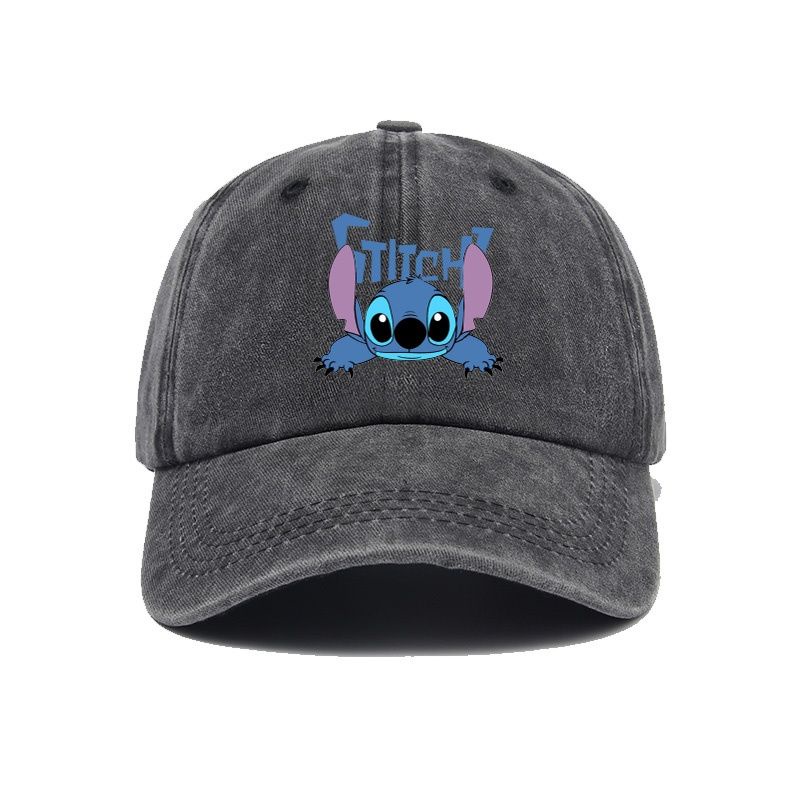 WEZFY 88SD Cartoon Stitch Cap Boné de beisebol Boné de beisebol Homens Mulheres Sun Cap Proteção solar ao ar livre