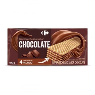 Wafer de Chocolate Carrefour 105 g
