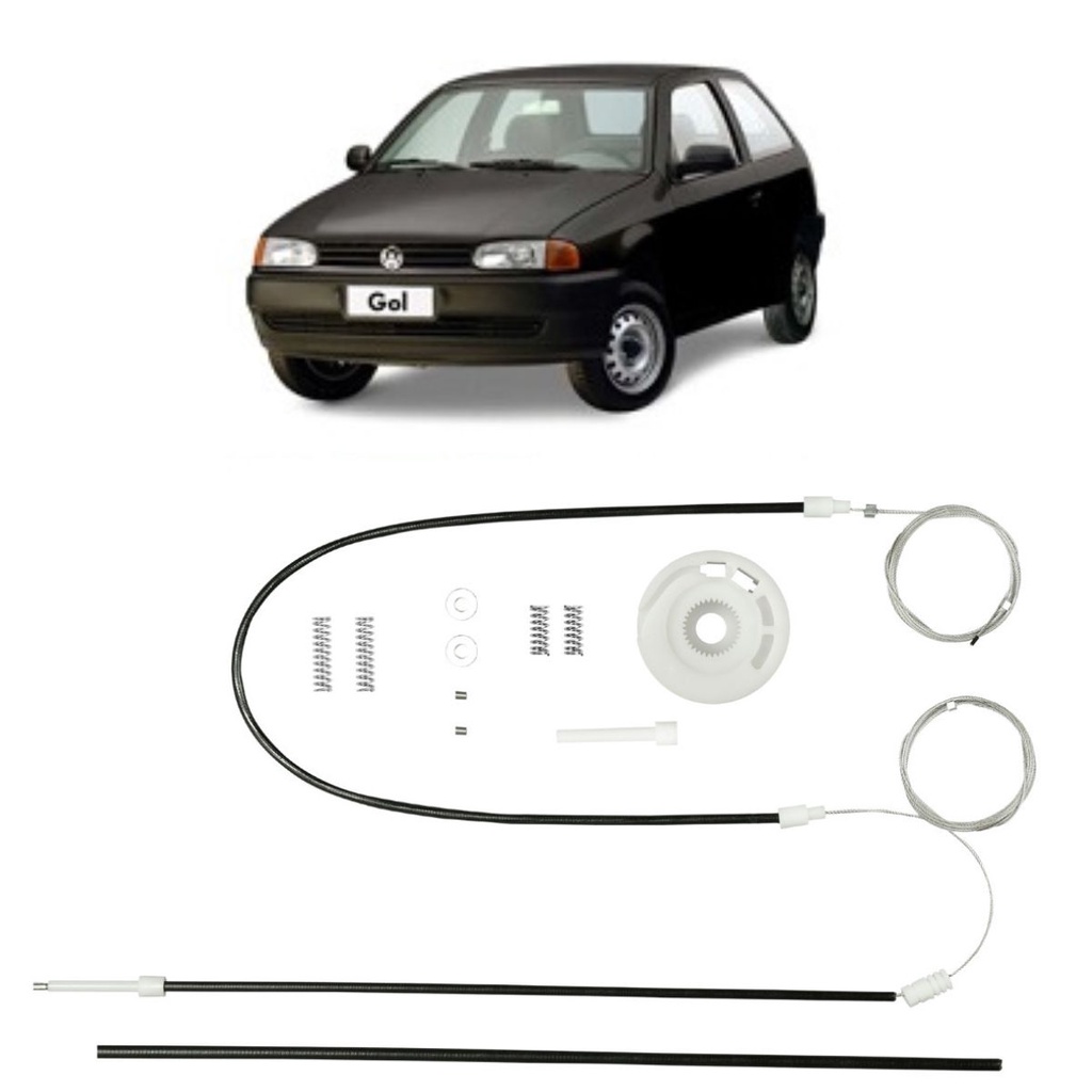 Kit Trava Vidro Eletrico VW Golf Antigo 2/4 (Até o Ano 1998)