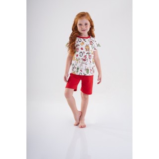Pijama Blusa E Short Natal Infantil Up Baby