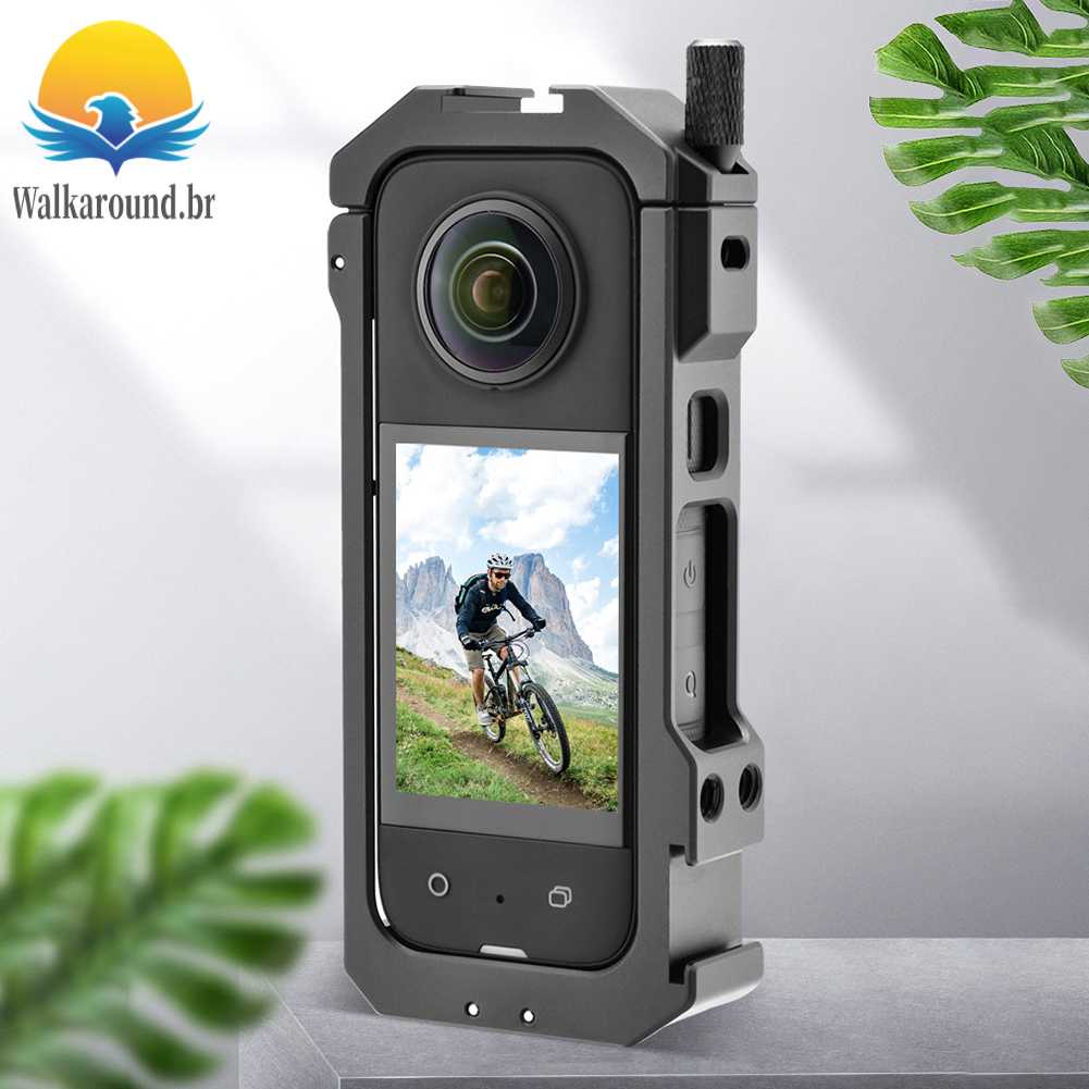 Ação Câmera Gaiola De Expansão Da Do Coelho Porta De Proteção Caixa Para Insta360 X3