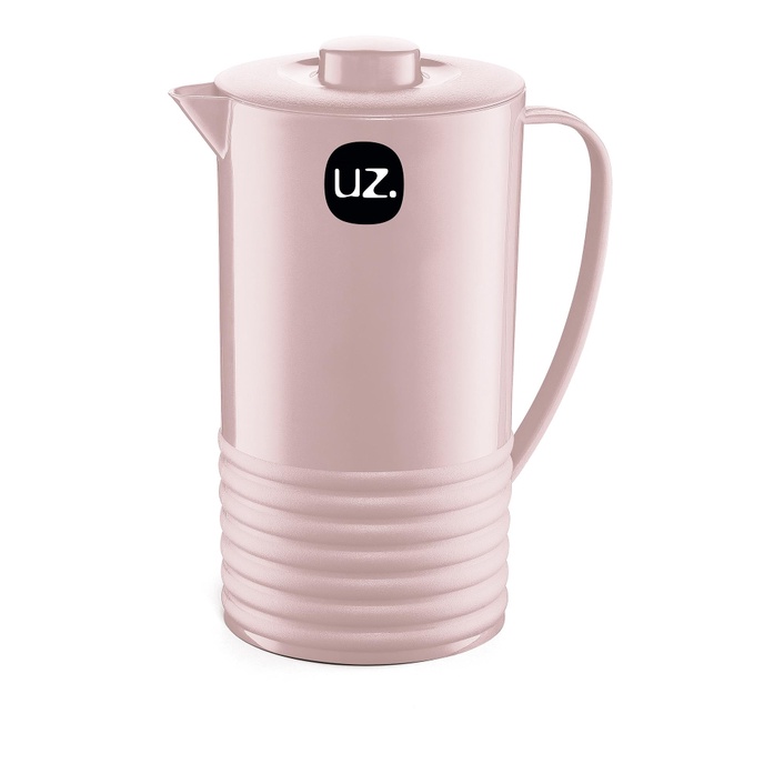 Jarra para Suco Água Plus 1,8 Litros Plástico ROSA Sólido UZ
