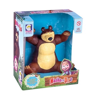Brinquedo Boneco Urso da Masha em Plástico Vinil 18cm Serve como Suporte para Celular Cotiplas 2466 em Oferta na Shopee