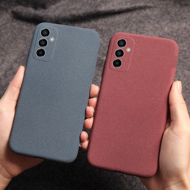 Textura De Areia Caixa De Silicone Para Telefone Samsung Galaxy M54 M14 A24 A34 A04E A54 A14 A04 Capa À Prova De Choque Mate