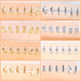 Trio De Argolas Lisas Brincos Femininos Banhados Ouro 18k prata 925