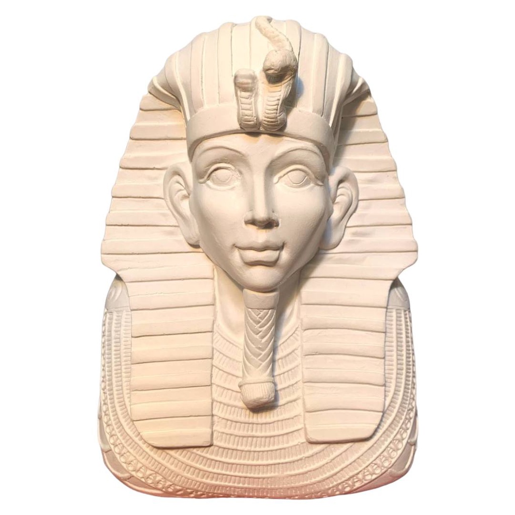 Estátua Egípcia Busto Faraó Tutakamón Egito Esfinge Luxo