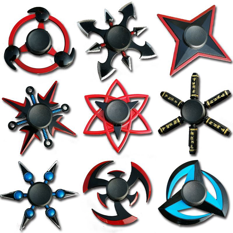 Spot Naruto Shuriken Spinner com ponta dos dedos, brinquedo anti-stress, girador de ponta dos dedos de metal criativo para crianças adultas em Oferta na Shopee