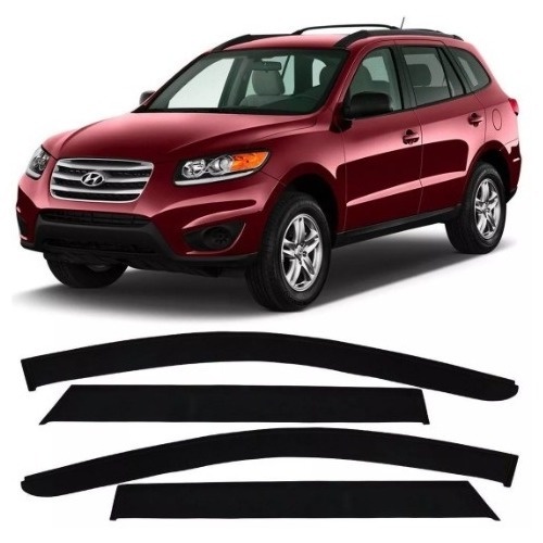 Calha de Chuva Defletor Hyundai Santa Fé 2013 a 2019 4 Portas Ecoflex