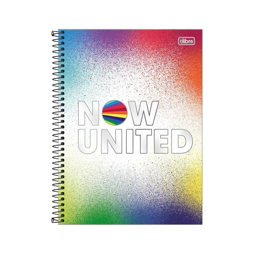 Caderno Tilibra universitário now united ty dye 160 folhas