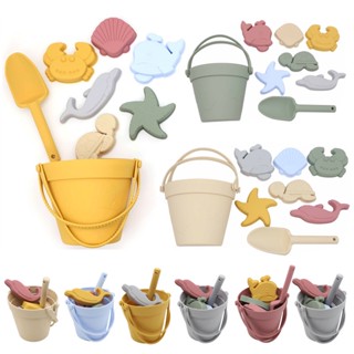 8Pcs Summer Beach Toys for Kids Brinquedos De Praia De Verão Para Crianças Jogo Silicone Macio Areia Ferramentas De Nadar