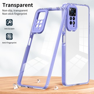 3 Em 1 Capa Capinha Protetora Completa De Câmera Compatível Com Redmi Note 11 12 4G 5G 10 10S 9S PRO MAX A1 A2 PLUS 9C 10A TPU Macia Anti-Impacto