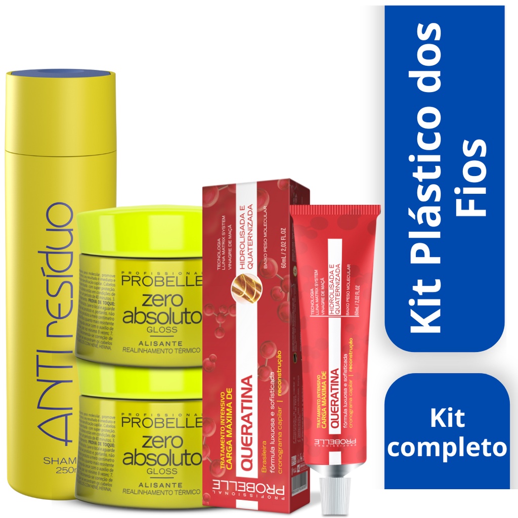 Kit Plástica dos fios + Recarga de Queratina - PROBELLE