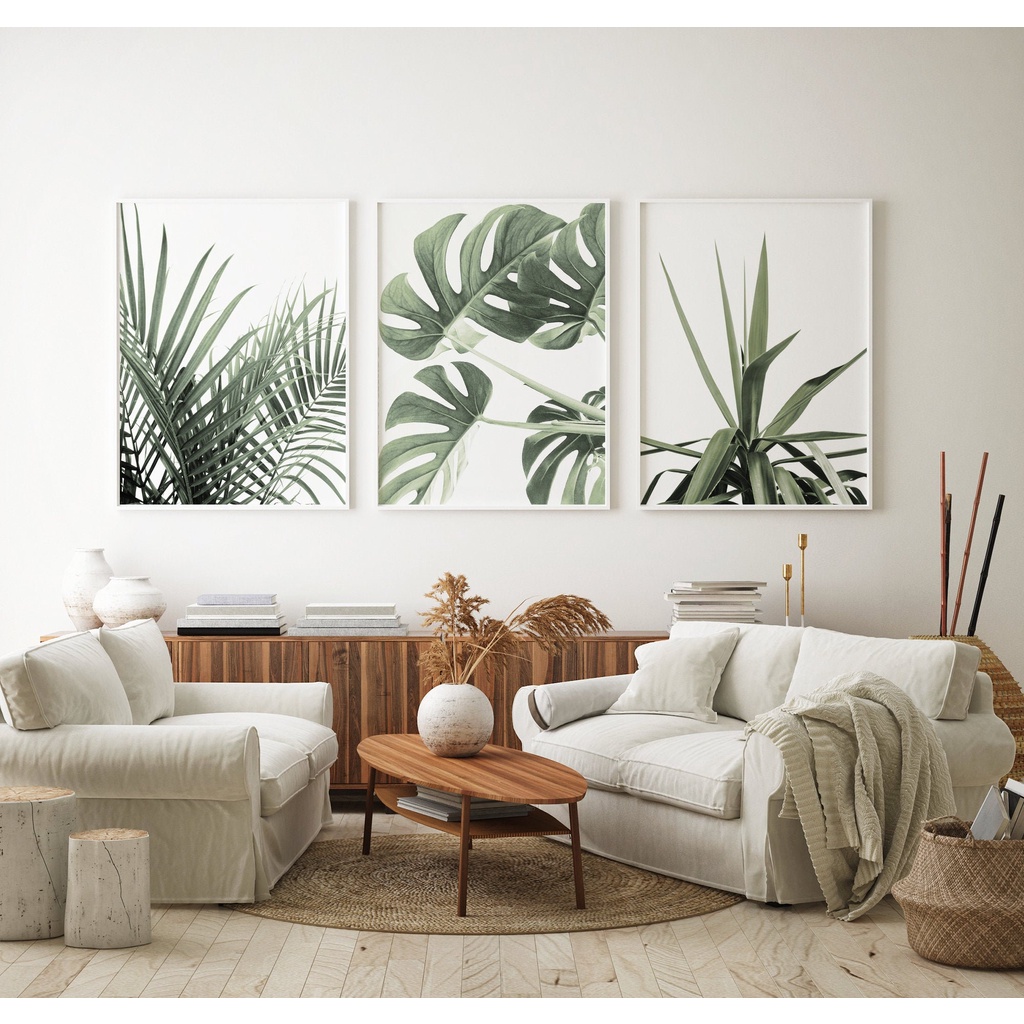 Quadro Decorativo Folhas Tropical Botânico minimalista , decoração casa Quadro Decorativo Tropical